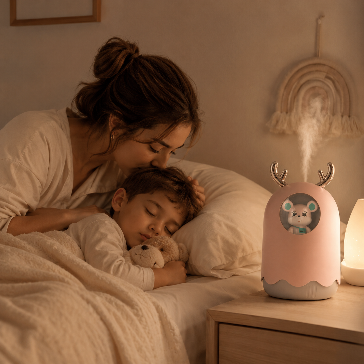 MistyPal™ – Humidificador Decorativo Kawaii con Niebla Fría, Diseño Tierno y Recarga USB Ideal como Regalo