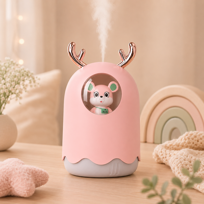 MistyPal™ – Humidificador Decorativo Kawaii con Niebla Fría, Diseño Tierno y Recarga USB Ideal como Regalo